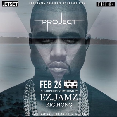 We are kicking off the #weekend right tonight for #ProjectFridays , see you on the dance floor! 
VIP: 201.452.8163 | vip@projectclubla.com