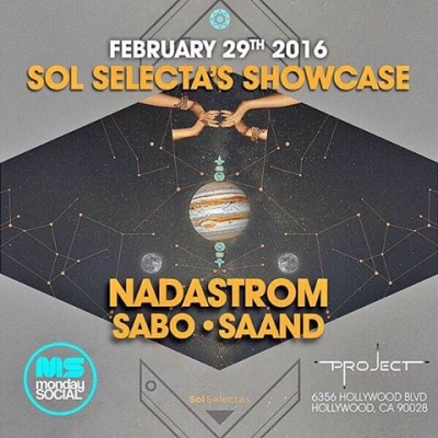 The stars align tonight at the Sol Selecta's Showcase Ft. @Nadastrom @djsabonyc and @saandmusic #MondaySocial

VIP: 201.452.8163 | vip@projectclubla.com