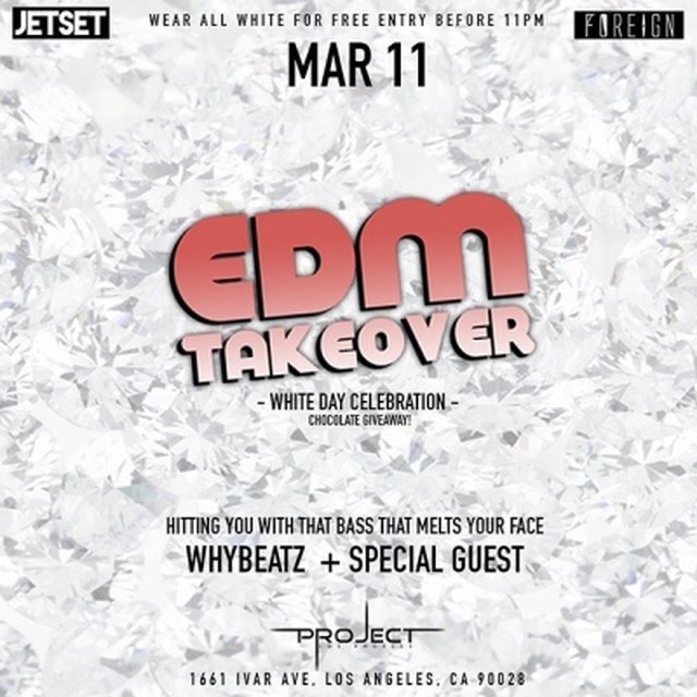 Cheers to the freakin' weekend! Let's go big at #ProjectFridays for the #Jetset EDM Takeover! #projectclubla 
VIP: 201.452.8163 | vip@projectclubla.com